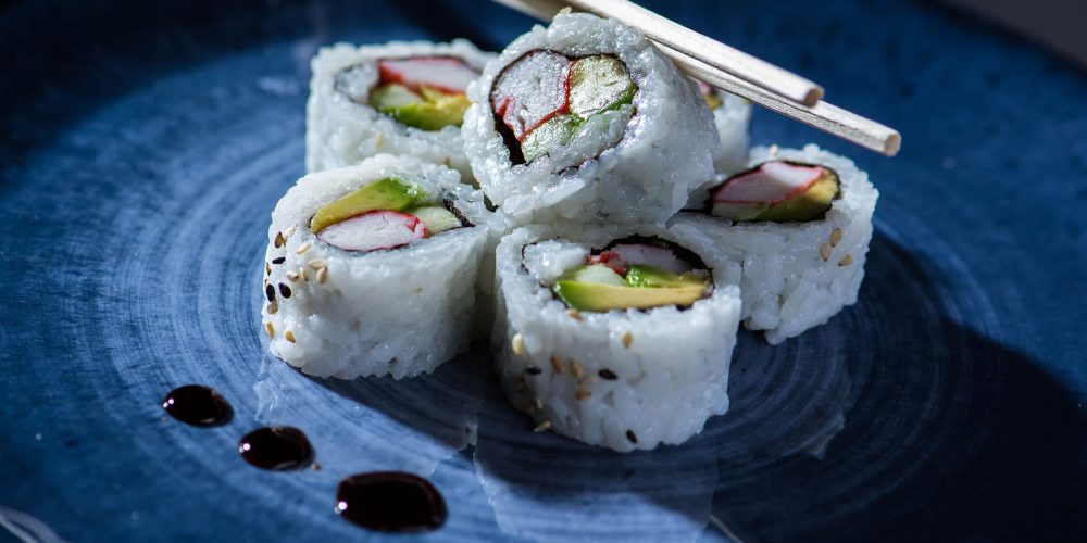 California Sushi Roll Food Photography