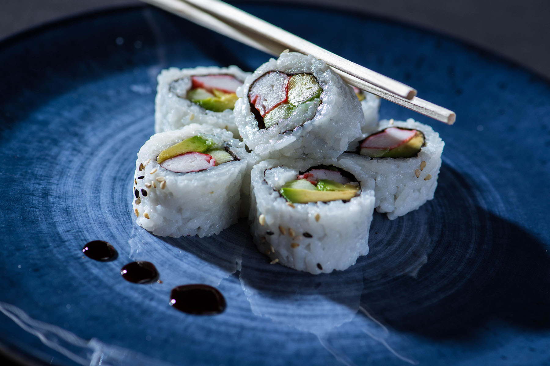 California Sushi Roll Food Photography